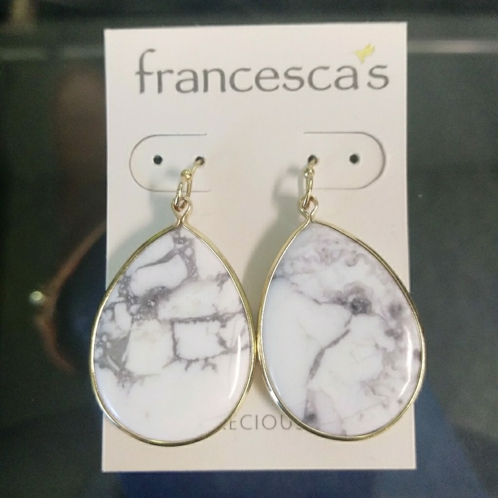 Marble Stone Earrings